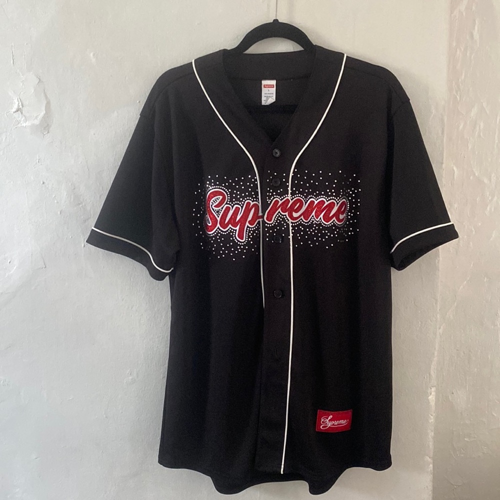 Supreme Rinestone Baseball Jersey